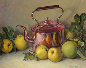 Copper Kettle With Quinces